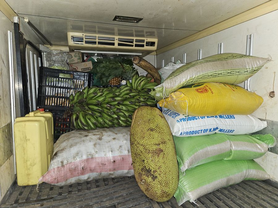 Fresh produce loaded and ready for delivery