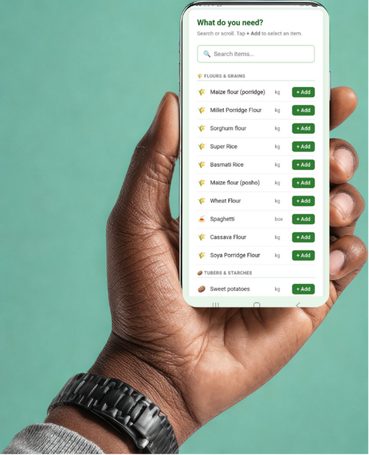 Plan your week using our app